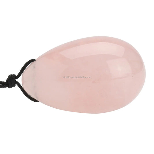Rose Quartz Yoni Egg Set Drilled Natural Jade Eggs Amethyst Kegel Balls Massage Egg Obsidian